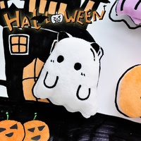 Édition Spéciale Halloween : Jouets en Peluche Couineurs pour Chiens et Chats (Citrouille, Fantôme, Chauve-souris) – Fabriqués en Chine