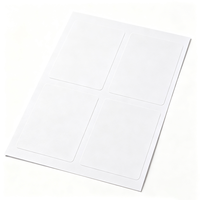 Étiquettes de boîte du fabricant Haoxuan, autocollants adhésifs blancs en PP imperméables, imprimables, pour l'identification des emballages