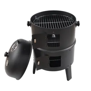 Portable Barbecue Charcoal Grill Vertical BBQ Smoker Grill