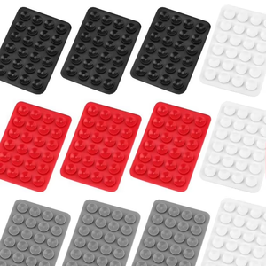 Supporto per telefono senza fori: 24 ventose quadrate in silicone, multifunzionale, universale, ispessito e antiscivolo - Product Image 3