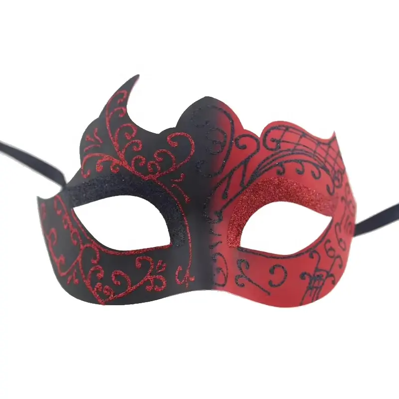 All'ingrosso maschera da uomo in maschera con Glitter maschera di carnevale veneziana mascherata Costume da festa maschere multicolore