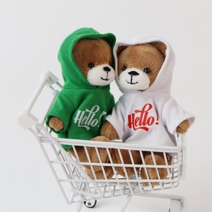 Nouveau porte-clés ours en peluche avec t-shirt, cadeau pour enfants, jouets en peluche, pendentif de sac, animaux en peluche créatifs, cadeaux promotionnels - Product Image 4