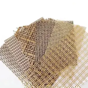 decorative woven wire mesh panels metal mesh for kitchen cabinets