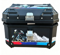 Boîte à bagages arrière universelle pour moto, étanche, avec serrure sécurisée