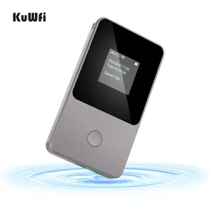 2023 Newest KuWFi 4G LTE WiFi Router No SIM Card Needed Global Wireless Pocket Router 4G Modem Mobile Hotspot for Travel