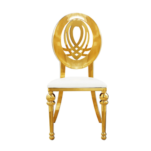 Precio de fábrica de acero inoxidable, diseño trasero redondo, banquete de Hotel dorado, silla de tierra <span class=keywords><strong>para</strong></span> bodas <span class=keywords><strong>para</strong></span> <span class=keywords><strong>eventos</strong></span> - Product Image 6