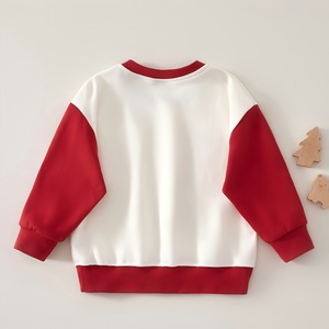 Sweat-shirt à boutons sur les épaules pour bébé, pull en coton avec motif d'ours de dessin animé, haut à col rond pour tout-petits, vêtements décontractés pour enfants - Product Image 3