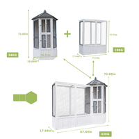 Grand perroquet debout en bois Pigeon House produits pour animaux de compagnie nidification oiseau volière Cage
