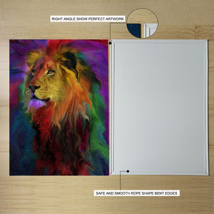 Livraison directe affiches de conception graphique personnalisées décor de salon affiches en étain de mode aimant monté abstrait affiche murale en métal - Product Image 2