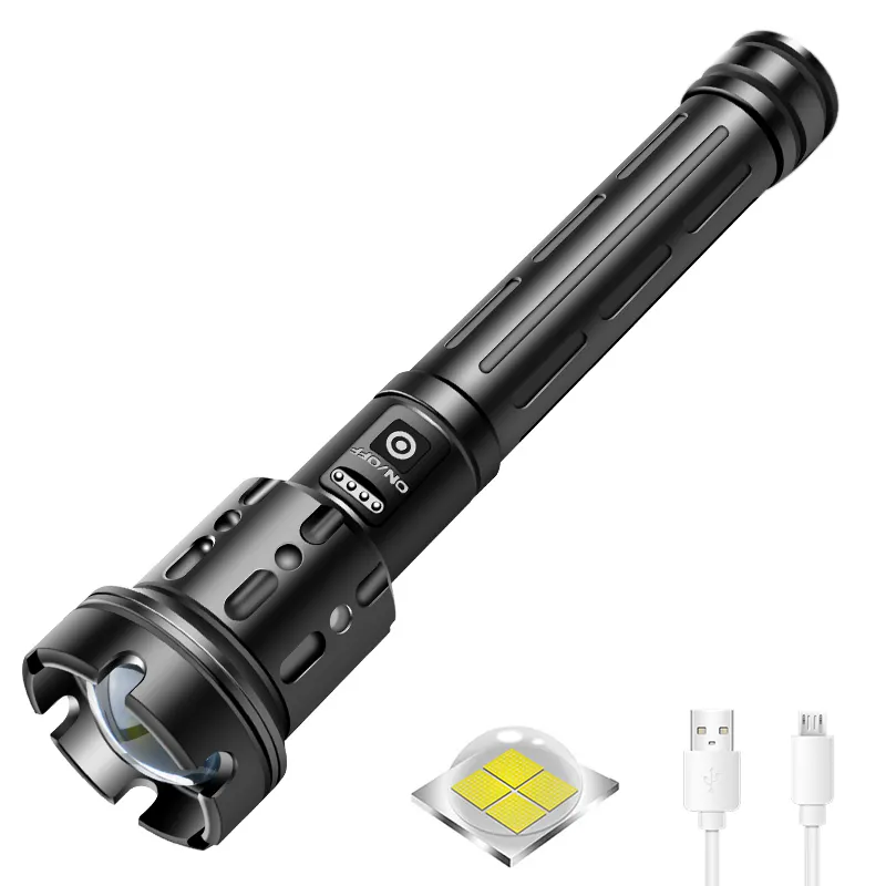 Hot Sale XHP70 Flashlight Hunting Led Tactical Flashlights 5000 Lumen Rechargeable lampe de poche USB Power Bank Torch Light