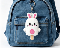 Fabricante OEM, Juguete de Peluche Personalizado de Conejito, Llavero de Peluche Suave y Adorable para Niños, Regalos
