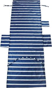 Gestreepte Strandstoelhoes Handdoek, Zwembad <span class=keywords><strong>Lounge</strong></span> <span class=keywords><strong>Chaise</strong></span> Handdoek Ligstoel Hoes, <span class=keywords><strong>Chaise</strong></span> <span class=keywords><strong>Lounge</strong></span> Handdoekenhoes Met Opbergvakken Aan De Zijkant - Product Image 2