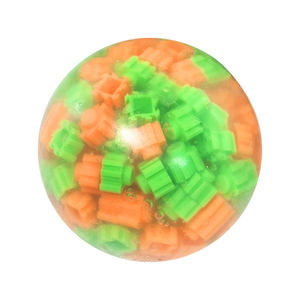 ผู้ผลิต Crunchy รับผลิตตามสั่ง (OEM) ลูกบอลบีบเล่นพลาสติกแบบนุ่ม คืนตัวช้า สีสันตามสั่ง ของเล่นบล็อกต่อประกอบ ของเล่นบีบคลายเครียดสำหรับเด็ก - Product Image 5