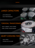 Berase Haute Qualité Musique Numérique Classe D Subwoofer 2U Amplificateur de Puissance Double Canal 600W Amplificateur Audio Professionnel