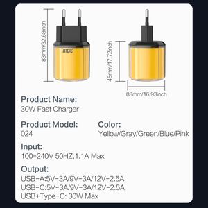 อะแดปเตอร์ชาร์จเร็ว 5V2A หัวชาร์จ USB A+ C สำหรับโทรศัพท์มือถือ รุ่น 16 15 - Product Image 5