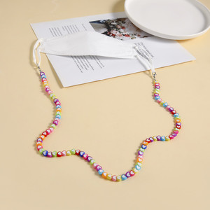 Acrylic Heart Shaped Mask Chain Seven Color Reusable For Children Glasses Care - Product Image 1