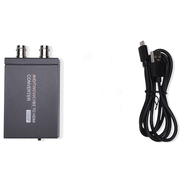 Movmagic AHD/TVI/CVI/CVBS to HD MI HD Coaxial Camera for Splitters with Loop-Out 1080P Video DC USB 5V/1A Power Adapter
