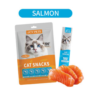 Makanan Kucing Organik Baru 15g, Camilan Basah Krim untuk Anak Kucing - OEM Tinggi Protein untuk Kesehatan Kulit dan Bulu, Rasa Salmon, Ayam, dan Tuna - Product Image 2