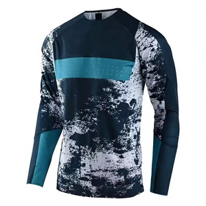 Unisex Langarm Winddichtes Motorrad-Trikot Sublimationsdruck Schnelltrocknend 120g Polyester Rennshirt Für Alle Jahreszeiten Geeignet - Product Image 1
