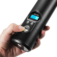 Pompe à air de voiture portable multifonctionnelle de haute qualité en plastique ABS, charge solaire, affichage LED, lumière d'urgence, gonfleur sans fil intelligent