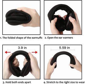 Factory OEM Winter Thicken Fur <strong>Men</strong> Women Velvet <strong>Ear</strong> Cover Outdoor Cycling Skiing Warm Plush Fleece <strong>Ear</strong> <strong>Muffs</strong> - Product Image 4