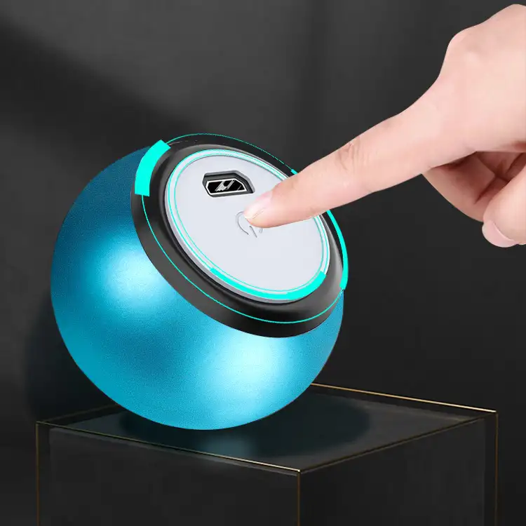 Altoparlante di alta qualità Parlantes Round Steel Cannon Blue tooth Wireless Mini caixa de som Small Speaker
