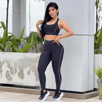 Nuevo Conjunto de 8 Estilos de Ropa Deportiva Transpirable para Mujer, Conjuntos Deportivos Alibaba, Conjunto de Jogging para Mujer, Pantalones Cortos de Yoga Aloe para Mujer