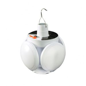 <b>Solar</b> LED Plastic Football Light USB Rechargeable Outdoor Camping Light Bright Flashlight Night Market Stall <b>Lantern</b> - Product Image 1