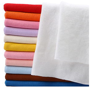 RTS % 95% pamuk % 5% Spandex 2X 2 ribana örgü kumaş yaka/manşet/etek için - Product Image 6