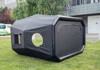 Cabine de peinture gonflable portable en PVC hermétique pour voiture, tente de garage gonflable sur mesure scellée à l'air pour la vente