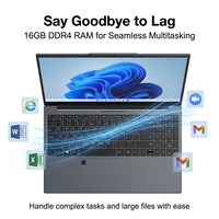 Laptop Tipis Yifang 15.6 inci Dilengkapi Chip Intel N95 Empat Inti, RAM 16GB DDR4, Hemat Biaya untuk Penggunaan Sehari-hari Pribadi dan Keluarga