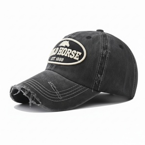 Gorra de Béisbol de Algodón Lavado de 6 Paneles con Logotipo Bordado Personalizado al por Mayor, Estilo Vintage Desgastado, Visera Ajustable, Gorra de Papá - Product Image 3