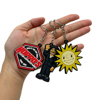 Porte-clés personnalisés en PVC souple 2D/3D, porte-clés promotionnels d'anime et de dessins animés, parfaits pour les sacs à dos, vente directe d'usine