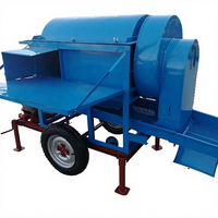 Machine à battre agricole compacte de haute performance pour blé, sorgho, colza, haricots jaunes et riz, usage domestique, 380V, 400kg