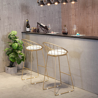 Table haute en marbre Table de bar ronde Réception Bar à domicile Table ronde Tabouret commercial Dessert Thé au lait Boutique Table et chaise