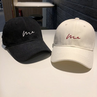 Topi Baseball 6 Panel Custom Polos dengan Pinggiran Melengkung untuk Wanita & Pria, Gorras Olahraga, Topi Baseball Retro Bordir Huruf, Topi Pelindung Matahari Model Dad Hat