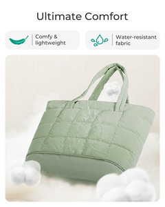 Sac de shopping grande capacité, sac à langer maternité gonflable, sac de voyage pour bébé avec poche, sac à main - Product Image 3