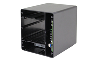 Armortec 4-Bay NAS Server Mini-ITX Intel Celeron 3855U Dual Core DDR4 Casing Penyimpanan Aluminium OEM ODM Kustomisasi