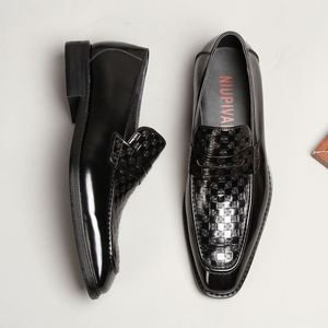 Top Quality Luxury Custom Luxury Cow Leather Chunky Casual Dress Business <b>Ankle</b> Men's <b>Boots</b> Shoes - Product Image 3