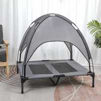 Lit de chien surélevé et imperméable en tissu Oxford et fer, avec tente intégrée, pour l'extérieur – Vente directe usine – Meilleure vente