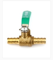 Katup Bola Sambungan Cepat 1/4 " Lurus Ujung Ganda Sambungan Tekan untuk Menghubungkan, Pengontrol Aliran Oli dan Udara Presisi Tinggi, Katup Aliran Presisi Tinggi PTFE
