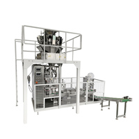 Machine de remplissage et d'emballage sous vide automatique électrique avancée pour sacs de riz, de café et de briques, avec dispositif d'étiquetage pour plastique et papier