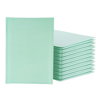 Enveloppe à bulles verte pâle auto-adhésive en poly sac postal d'expédition de courrier rembourré pour le transport