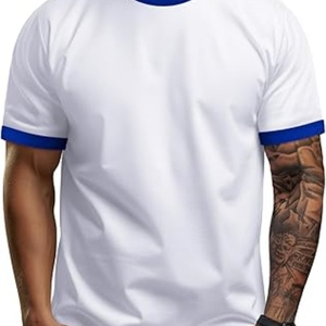 Camiseta Deportiva de Manga Corta para Hombre, 100% Algodón, Transpirable, Cuello Redondo, con Logotipo Personalizado, para Uso Casual de Verano - Product Image 6