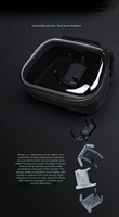 Mallette de rangement rigide en EVA transparente personnalisée pour XBOX Series PS4/PS5 valise à poignée antichoc portable à fermeture éclair