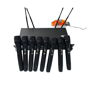 Panvotech High Quality Church Worship 8 Channel Wireless Handheld Microphone for Stage Performance - Product Image 1