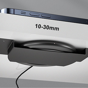 Chargeur sans fil invisible de 30 mm sous le bureau, solution de charge OEM à travers les dessus de <span class=keywords><strong>table</strong></span> épais, plaque de charge inductive premium - Product Image 4
