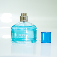 Für Sie Parfüm Türkisfarbene Box Hellblaue Flüssigkeit Gerippte Flasche Osmanthus Magnolie Freesie Frischer Frühling Langanhaltend
