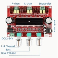 Scheda di Sviluppo Amplificatore di Potenza Digitale a 2.1 Canali Xh-M139, Tensione Ampia 12V-24V, TPA3116D2 250W+100W