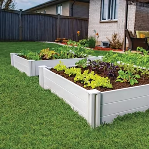 Venta al por mayor Fentech UV Proof 100% Virgin <span class=keywords><strong>PVC</strong></span> Camas de jardín elevadas ASTM Standard 48x48x13 In. Macetas para exteriores ecológicas para uso doméstico - Product Image 2